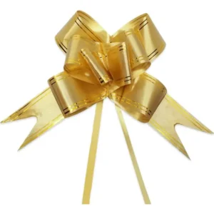 Laço fácil com fio dourado tamanho 50x76cm